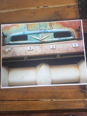 Ford Teal and Cream Grille Close-Up